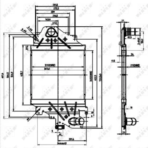Chladič plniaceho vzduchu 30865 /NRF/ - obr. 4