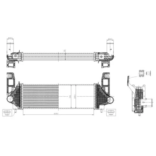 Chladič plniaceho vzduchu NRF 309058