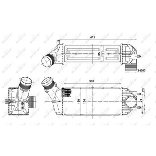 Chladič plniaceho vzduchu 30908 /NRF/ - obr. 4
