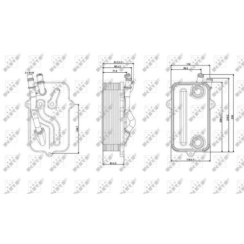 Chladič oleja automatickej prevodovky 31268 /NRF/ - obr. 4