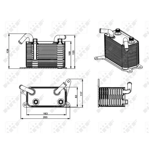 Chladič oleja automatickej prevodovky 31747 /NRF/ - obr. 4