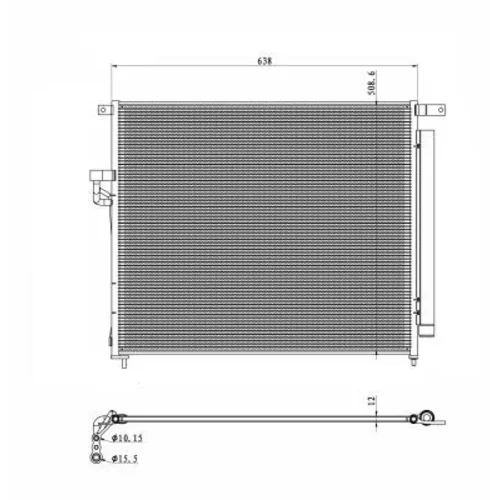 Kondenzátor klimatizácie 350425 /NRF/ - obr. 5