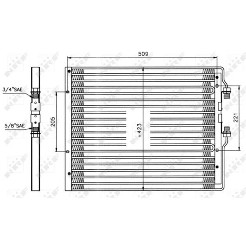 Kondenzátor klimatizácie 35059 /NRF/ - obr. 4