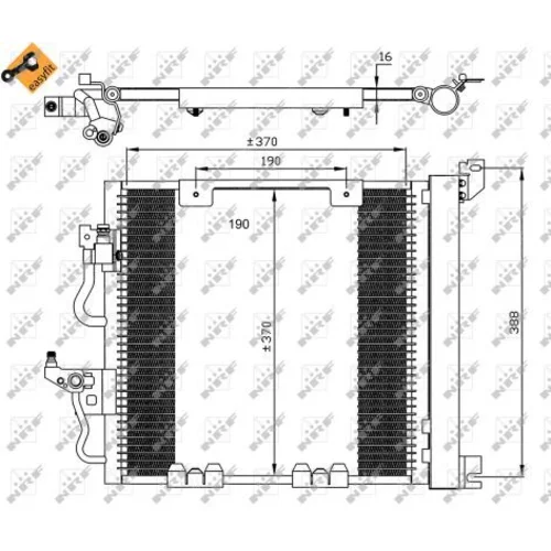 Kondenzátor klimatizácie 35598 /NRF/ - obr. 4