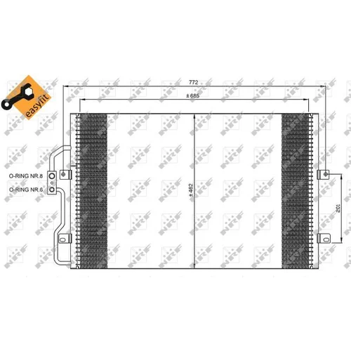 Kondenzátor klimatizácie 35802 /NRF/ - obr. 5