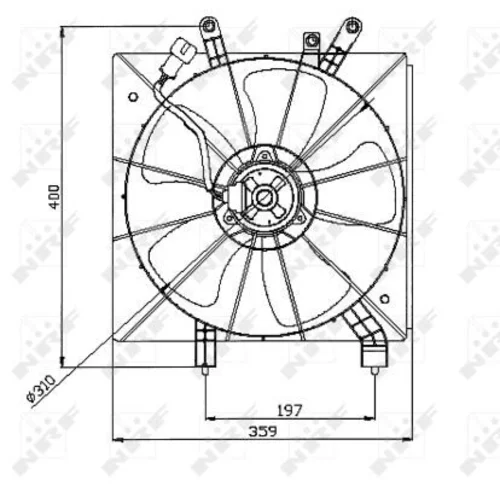 Ventilátor chladenia motora 47043 /NRF/ - obr. 4