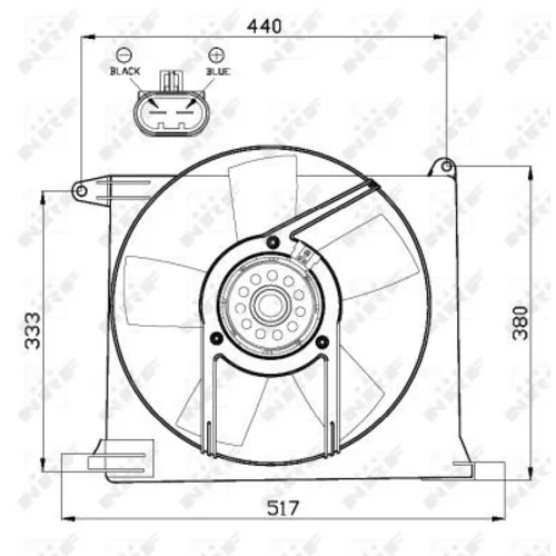 Ventilátor chladenia motora 47484 /NRF/ - obr. 2