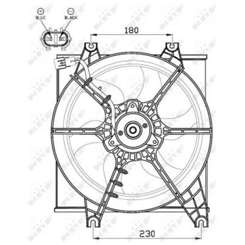 Ventilátor chladenia motora 47546 /NRF/ - obr. 2