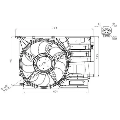 Ventilátor chladenia motora 47954 /NRF/ - obr. 4
