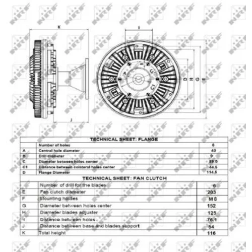 Spojka ventilátora chladenia 49145 /NRF/ - obr. 4