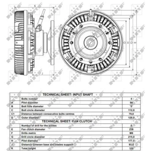 Spojka ventilátora chladenia 49167 /NRF/ - obr. 4