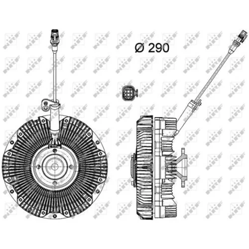 Spojka ventilátora chladenia 49168 /NRF/ - obr. 4
