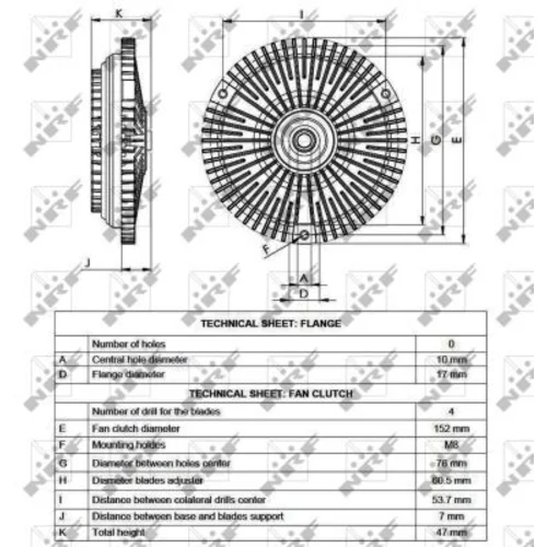 Spojka ventilátora chladenia 49565 /NRF/ - obr. 4