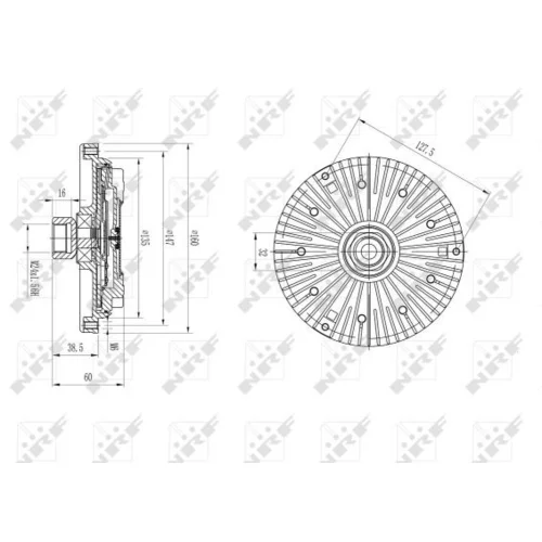 Spojka ventilátora chladenia 49640 /NRF/ - obr. 4