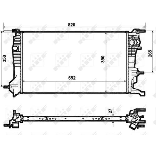 Chladič motora 53964 /NRF/ - obr. 4