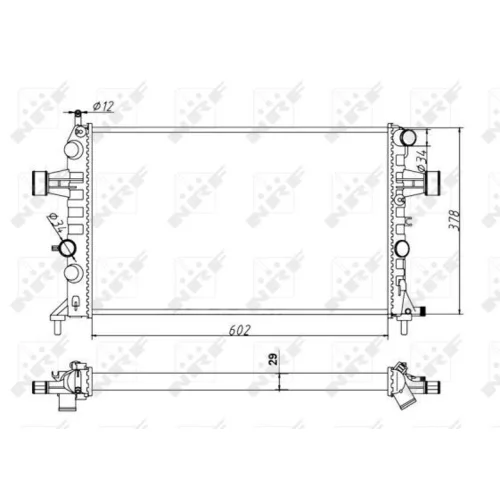 Chladič motora 54668A /NRF/ - obr. 4
