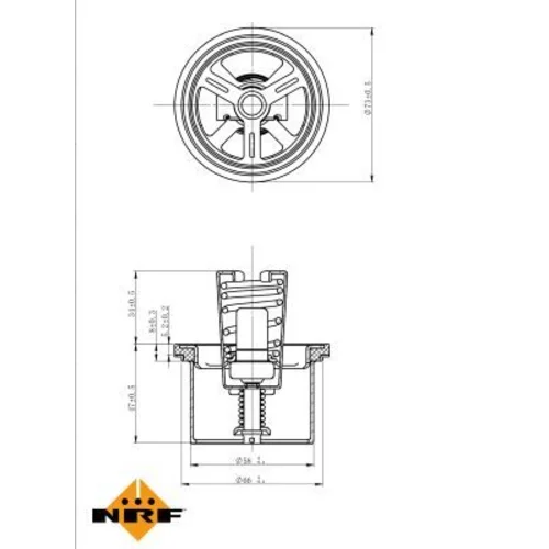 Termostat chladenia 725020 /NRF/ - obr. 4