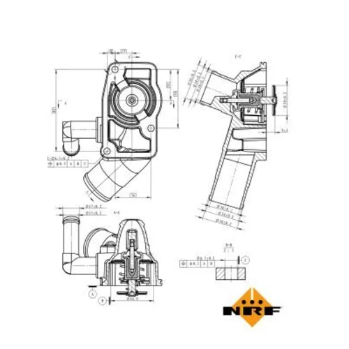 Termostat chladenia 725157 /NRF/ - obr. 4