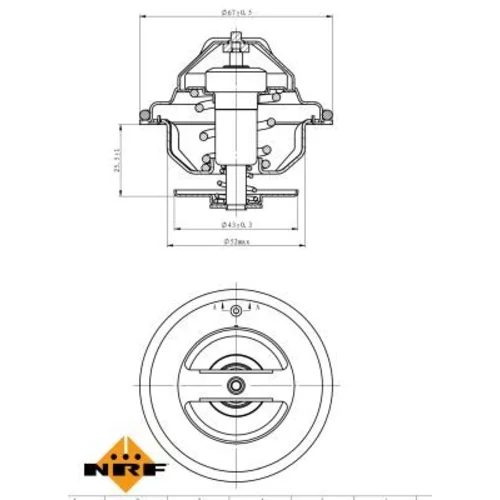 Termostat chladenia 725186 /NRF/ - obr. 4