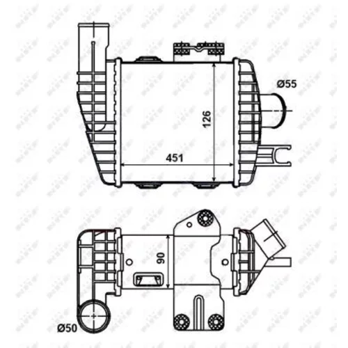 Chladič plniaceho vzduchu 30371 /NRF/ - obr. 4