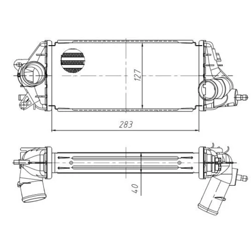 Chladič plniaceho vzduchu 309032 /NRF/ - obr. 4