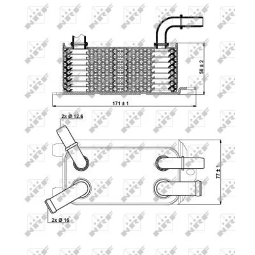 Chladič oleja automatickej prevodovky 31293 /NRF/ - obr. 7