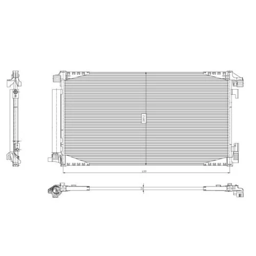 Kondenzátor klimatizácie 350455 /NRF/ - obr. 4