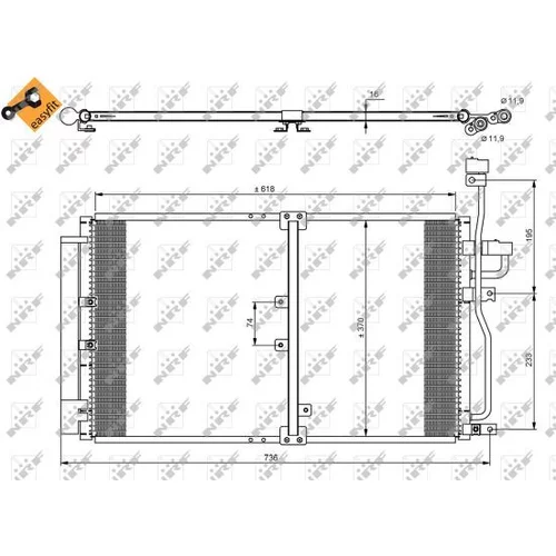 Kondenzátor klimatizácie 35797 /NRF/ - obr. 5