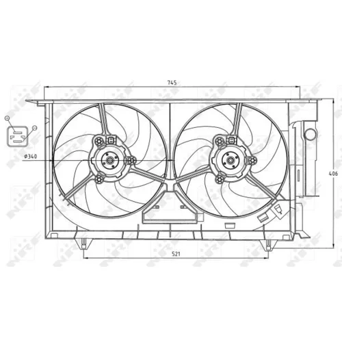 Ventilátor chladenia motora 47075 /NRF/ - obr. 4