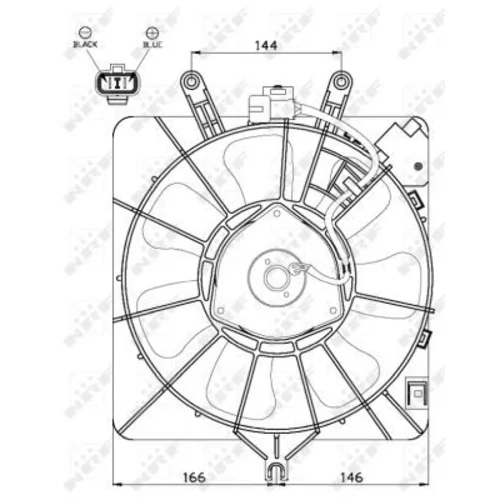 Ventilátor chladenia motora 47512 /NRF/ - obr. 2