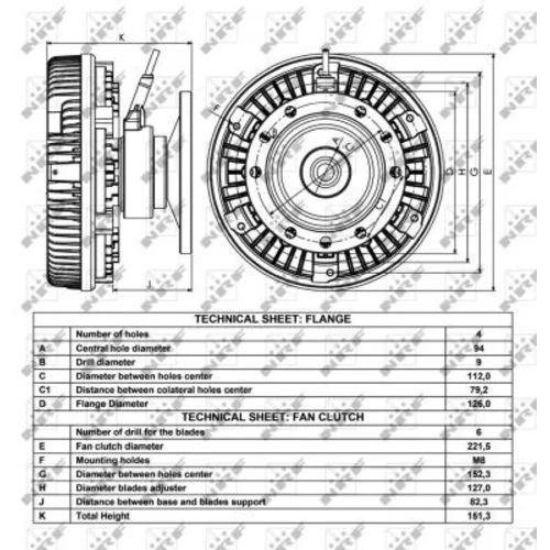 Spojka ventilátora chladenia 49055 /NRF/ - obr. 4