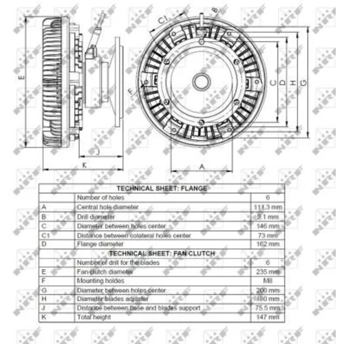 Spojka ventilátora chladenia 49070 /NRF/ - obr. 4