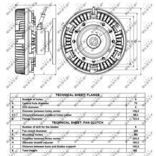Spojka ventilátora chladenia 49119 /NRF/ - obr. 4