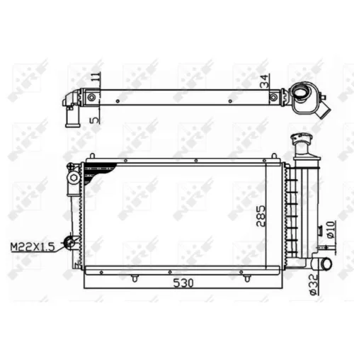 Chladič motora 50406A /NRF/ - obr. 4