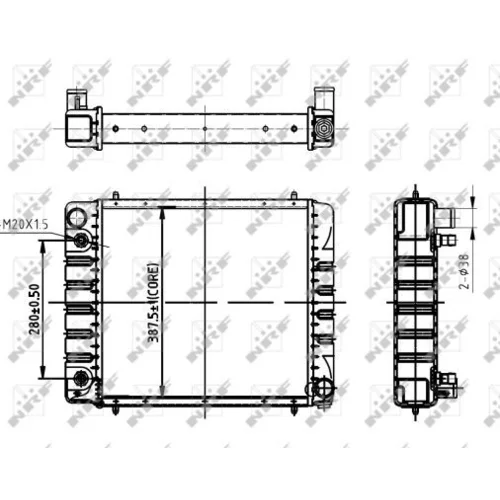 Chladič motora 50477 /NRF/ - obr. 3