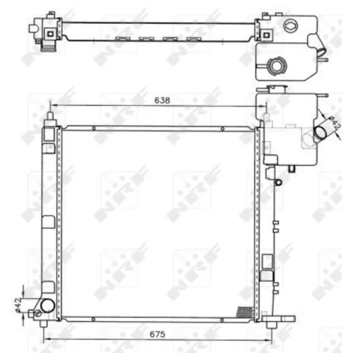 Chladič motora 50598 /NRF/ - obr. 4