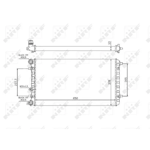 Chladič motora 509644 /NRF/ - obr. 4