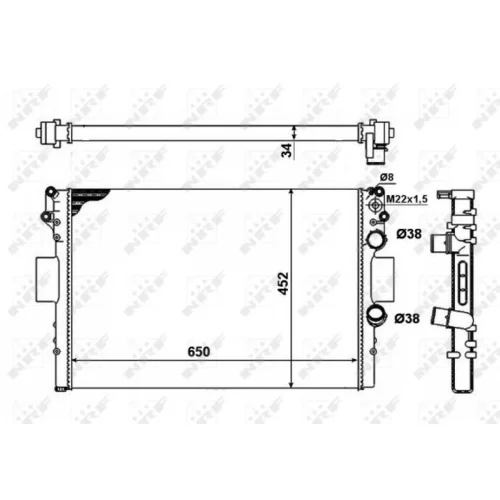 Chladič motora 53623A /NRF/ - obr. 4