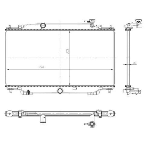 Chladič motora NRF 550024