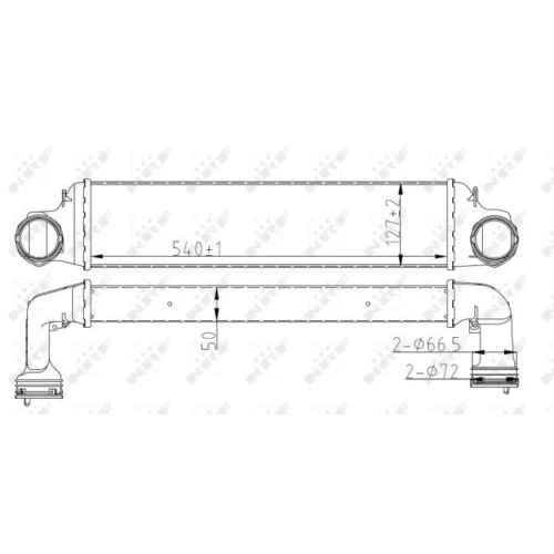 Chladič plniaceho vzduchu 30165A /NRF/ - obr. 4