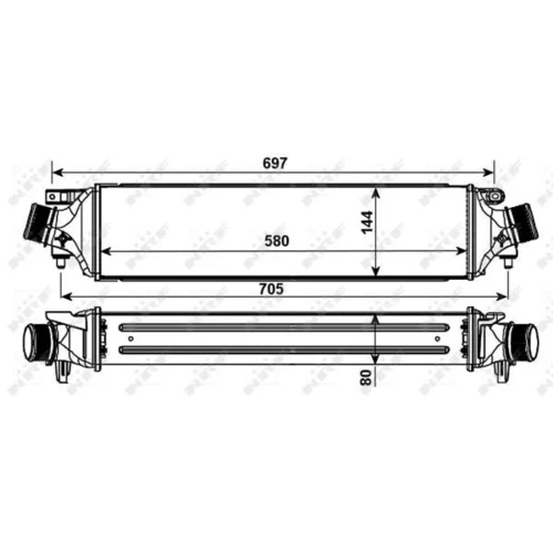 Chladič plniaceho vzduchu 30235 /NRF/ - obr. 4