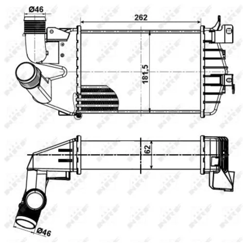 Chladič plniaceho vzduchu 30307 /NRF/ - obr. 4