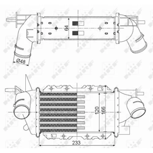 Chladič plniaceho vzduchu 30352 /NRF/ - obr. 2