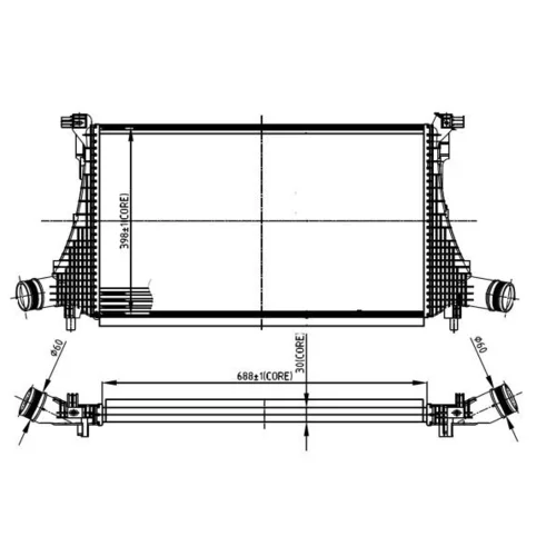 Chladič plniaceho vzduchu 309059 /NRF/ - obr. 4
