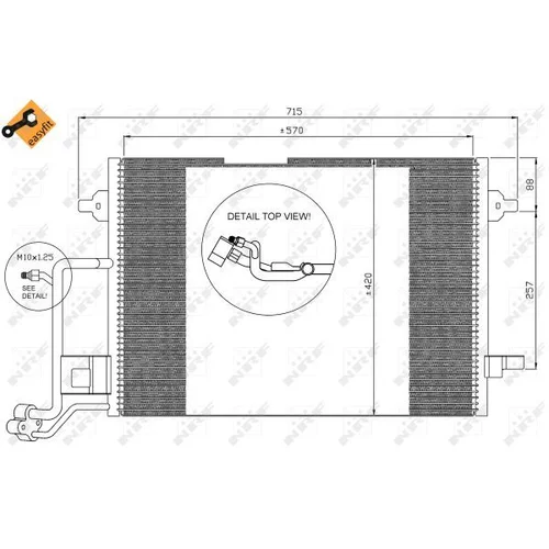 Kondenzátor klimatizácie 35308 /NRF/ - obr. 5