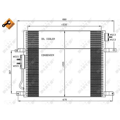 Kondenzátor klimatizácie 35577 /NRF/ - obr. 5
