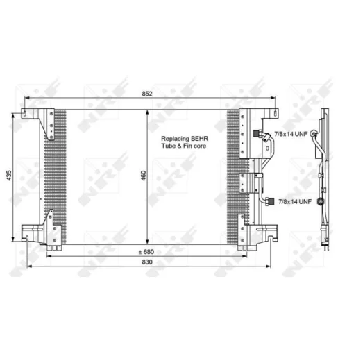 Kondenzátor klimatizácie 35772 /NRF/ - obr. 4