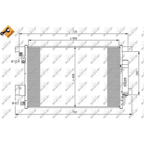 Kondenzátor klimatizácie 35872 /NRF/ - obr. 5