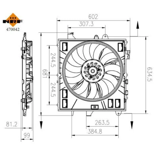 Ventilátor chladenia motora 470042 /NRF/ - obr. 5