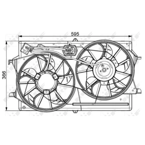 Ventilátor chladenia motora 47061 /NRF/ - obr. 4